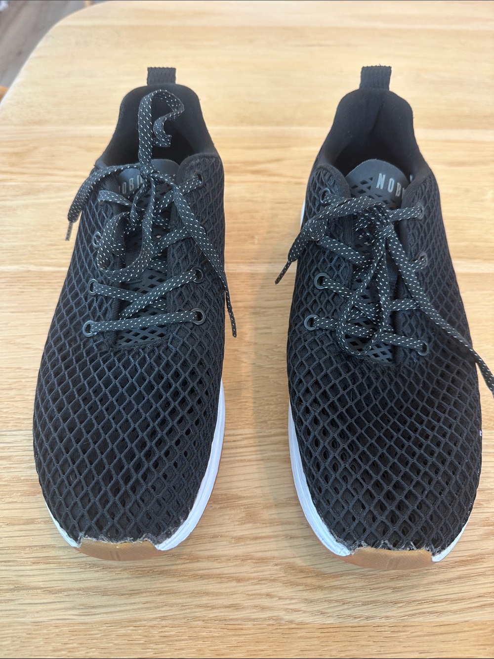 No Bull Men's Black Athletic Mesh Sneakers
